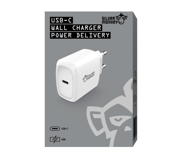 Silver Monkey Ładowarka sieciowa USB-C, PD, 18W - 487143 - zdjęcie 2